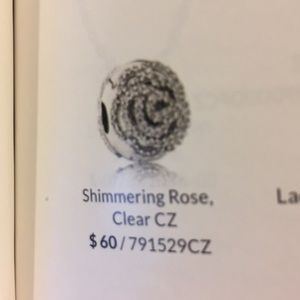 New Pandora clip clear cz